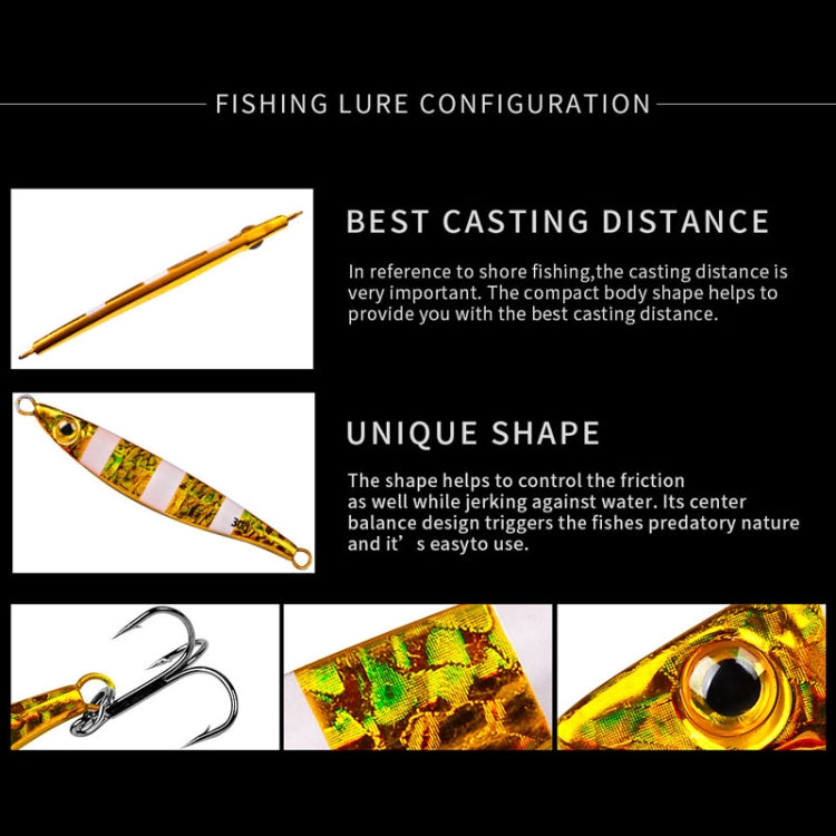 PROBEROS LF126 Long Casting Lead Fish Bait Freshwater Sea Fishing Fish Lures Sequins, Weight: 15g(Color E) - Fishing Lures by PROBEROS | Online Shopping South Africa | PMC TechLife | Buy Now Pay Later Mobicred