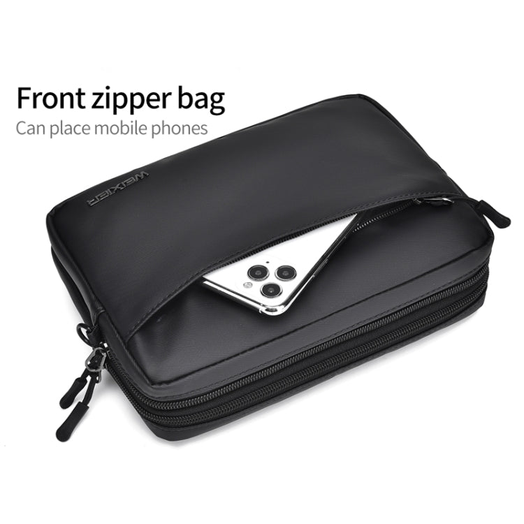 WEIXIER W128 Men Messenger Bag Outdoor Multifunctional Waterproof Wear-Resistant Shoulder Bag(Black) - Single-shoulder Bags by WEIXIER | Online Shopping South Africa | PMC Jewellery