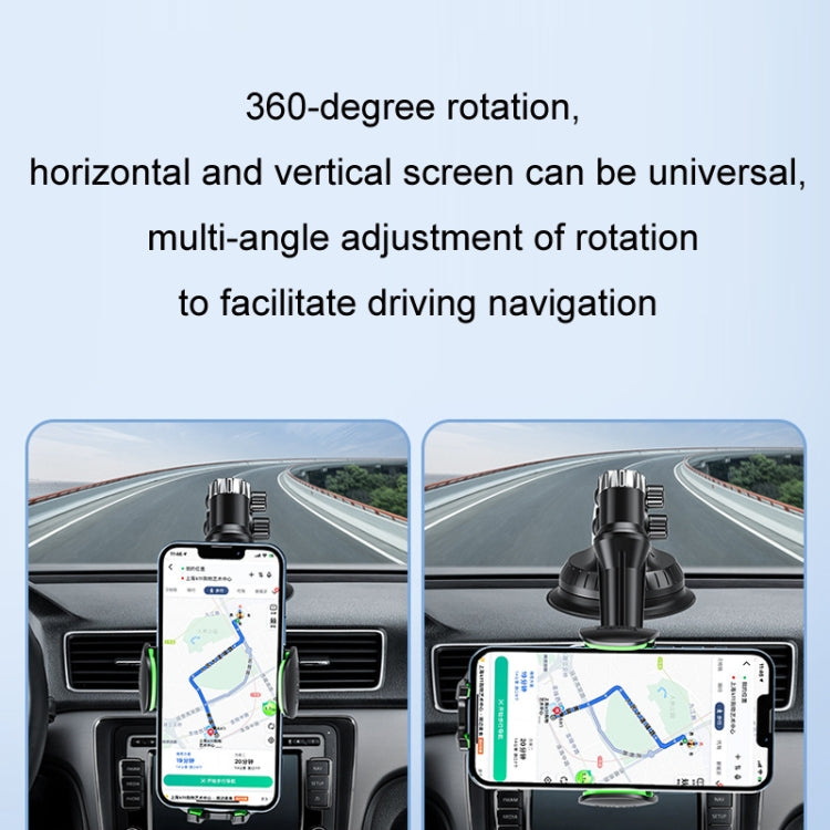 Car Windscreen Dashboard Suction Cup Phone Holder, Color: Extended Green - free shipping - PMC TechLife - Order now!
