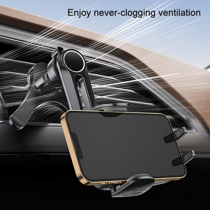 Car Air-conditioning Vent Y-shaped Base Mobile Phone Holder, Color: Tenth Generation Balck - Car Holders by PMC Jewellery | Online Shopping South Africa | PMC Jewellery | Buy Now Pay Later Mobicred