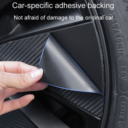 28pcs /Set For Tesla Model 3 Tire Sticker Modification Protective Film, Style: Carbon Fiber - Decorative Sticker by PMC Jewellery | Online Shopping South Africa | PMC Jewellery | Buy Now Pay Later Mobicred