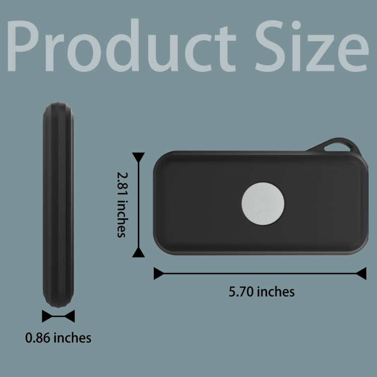 For Apple Vision Pro Accessories Power Protective Case Battery Silicone Storage Shell(Black) - VR Accessories by PMC TechLife | Online Shopping South Africa | PMC TechLife | Buy Now Pay Later Mobicred