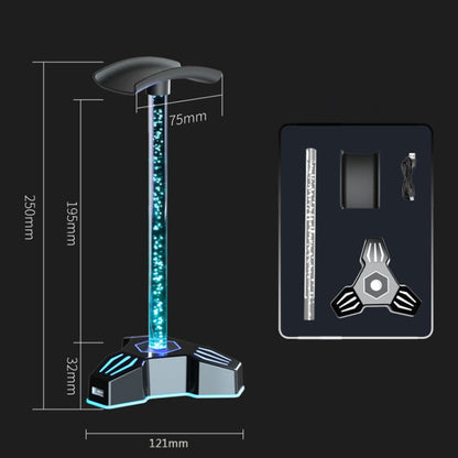 RGB Lighted Headphone Stand With Ambient Light USB Expansion Port Headphone Display Bracket, Style: Without 3.5mm Port - Headset Stand by PMC Jewellery | Online Shopping South Africa | PMC Jewellery