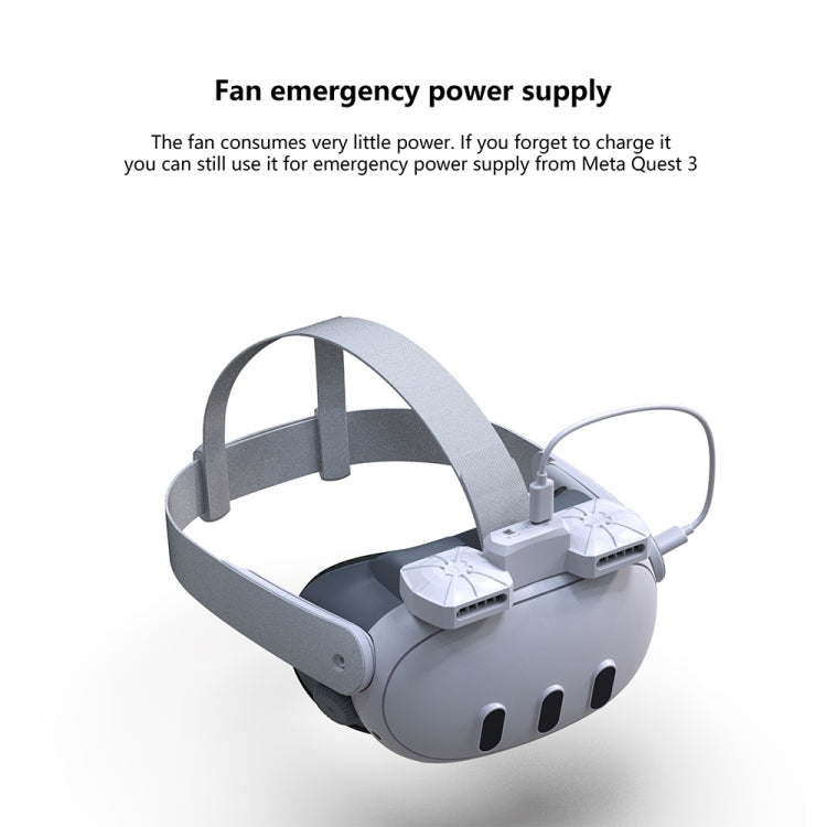 For Meta Quest 3 Air Circulation Heat Dissipation Replacement Mask With Fan Anti-Fogging VR Mask Accessories - VR Accessories by PMC TechLife | Online Shopping South Africa | PMC TechLife | Buy Now Pay Later Mobicred