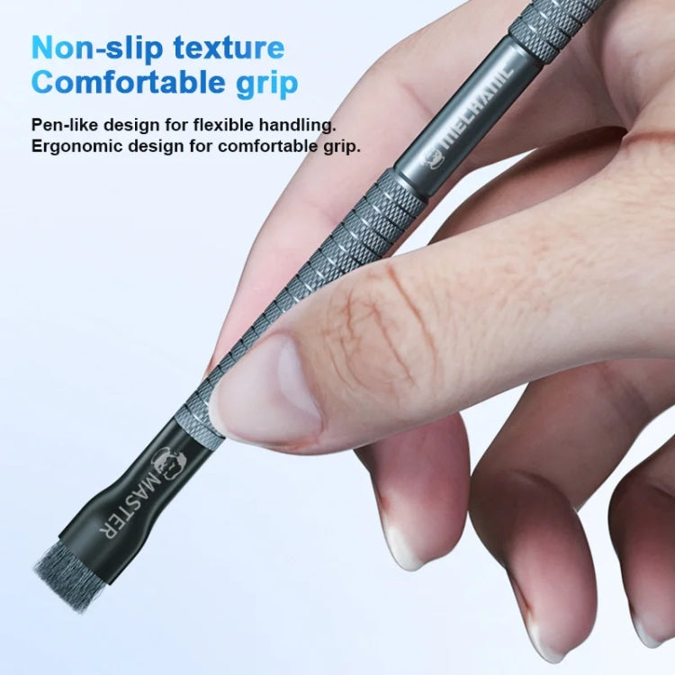 MECHANIC Cell Phone Motherboard Chip Degumming Brush PCB De-Tin Cleaning Cylinder Long Handle Brush, Style: Steel Wire - free shipping - PMC TechLife - Order now!