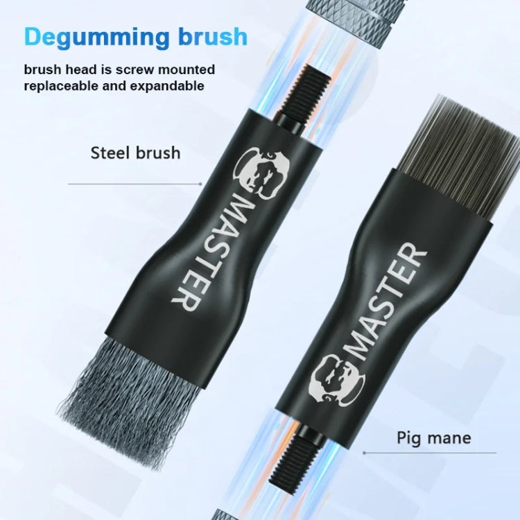 MECHANIC Cell Phone Motherboard Chip Degumming Brush PCB De-Tin Cleaning Cylinder Long Handle Brush, Style: Sideburns - Brushes by MECHANIC | Online Shopping South Africa | PMC Jewellery