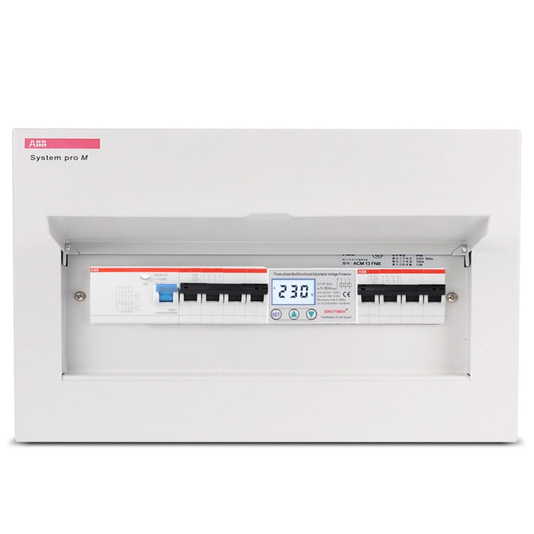 SINOTIMER STVP-932 50A 3-phase 380V LCD Self-resetting Adjustable Surge Voltage Protector - Other Tester Tool by SINOTIMER | Online Shopping South Africa | PMC Jewellery | Buy Now Pay Later Mobicred