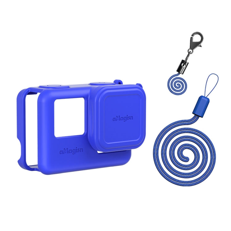 aMagisn Silicone Protection Case Sports Camera Protection Accessories For Insta360 Ace (Blue) - Case & Bags by aMagisn | Online Shopping South Africa | PMC Jewellery | Buy Now Pay Later Mobicred