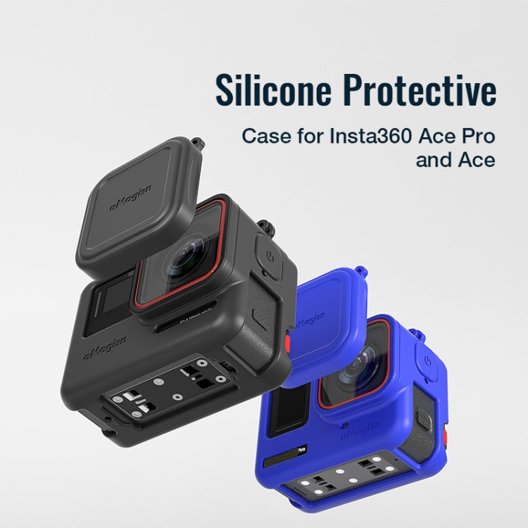 aMagisn Silicone Protection Case Sports Camera Protection Accessories For Insta360 Ace Pro (Black) - Case & Bags by aMagisn | Online Shopping South Africa | PMC TechLife | Buy Now Pay Later Mobicred