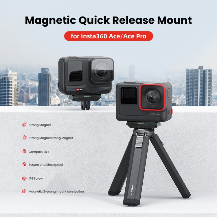 For Insta360 Ace / Ace Pro aMagisn Metal Magnetic Quick Release Sports Camera Accessories - Others by aMagisn | Online Shopping South Africa | PMC Jewellery | Buy Now Pay Later Mobicred