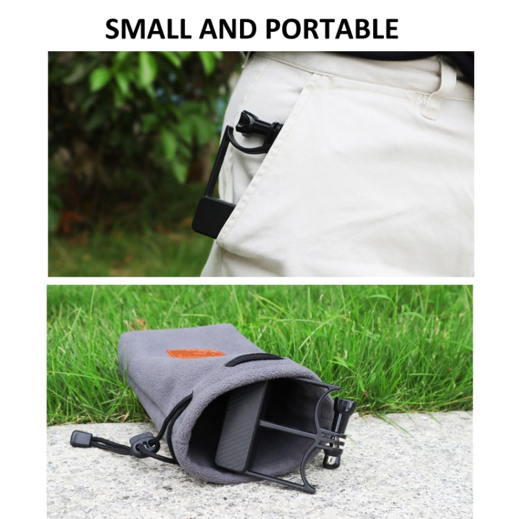 Universal Phone Gimbal to Sports Camera Adapter For DJI OSMO 6 / 5 / 4 / 3 to Gopro DJI Action 4(Black) -  by PMC TechLife | Online Shopping South Africa | PMC TechLife