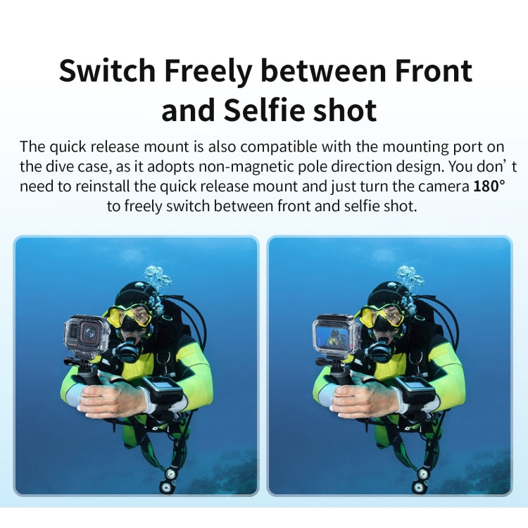 For Insta360 Ace aMagisn Horizontal and Vertical Shooting Dive Shell 60m Waterproof Shell Accessories - Case & Bags by aMagisn | Online Shopping South Africa | PMC TechLife | Buy Now Pay Later Mobicred