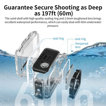 For Insta360 Ace aMagisn Horizontal and Vertical Shooting Dive Shell 60m Waterproof Shell Accessories - Case & Bags by aMagisn | Online Shopping South Africa | PMC Jewellery | Buy Now Pay Later Mobicred