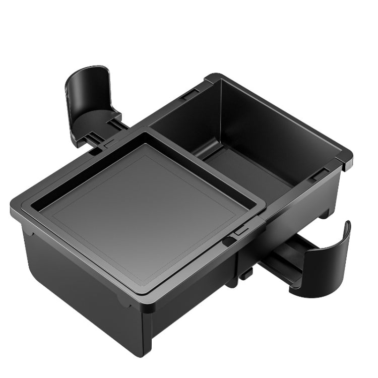 Car Seat Armrest Storage Box Adjustable Tissue Box(Black+Cover Plate) - Stowing Tidying by PMC Jewellery | Online Shopping South Africa | PMC Jewellery | Buy Now Pay Later Mobicred