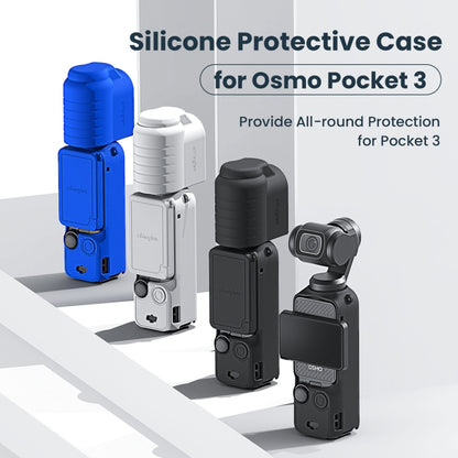 For DJI Osmo Pocket 3 AMagisn Silicone Protection Case Movement Camera Accessories, Style: 5 In 1 Blue - Case & Bags by aMagisn | Online Shopping South Africa | PMC Jewellery | Buy Now Pay Later Mobicred