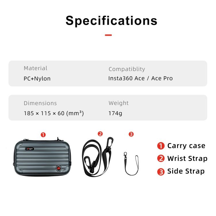 For Insta360 Ace / Ace Pro aMagisn Small Organizer Bag Sports Camera Protective Accessories(Yellow) - Case & Bags by aMagisn | Online Shopping South Africa | PMC TechLife | Buy Now Pay Later Mobicred