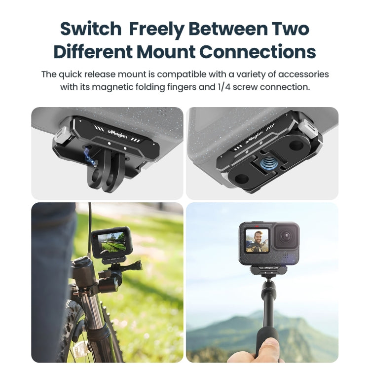 aMagisn Metal Magnetic Absorption Kit For GoPro HERO12 Black /11 Black /10 Black /9 Black - free shipping - PMC TechLife - Order now!