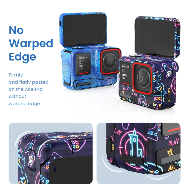 For Insta360 Ace Pro aMagisn Body Sticker Sports Camera Accessories(Feather) - Protective Film & Stickers by aMagisn | Online Shopping South Africa | PMC TechLife | Buy Now Pay Later Mobicred