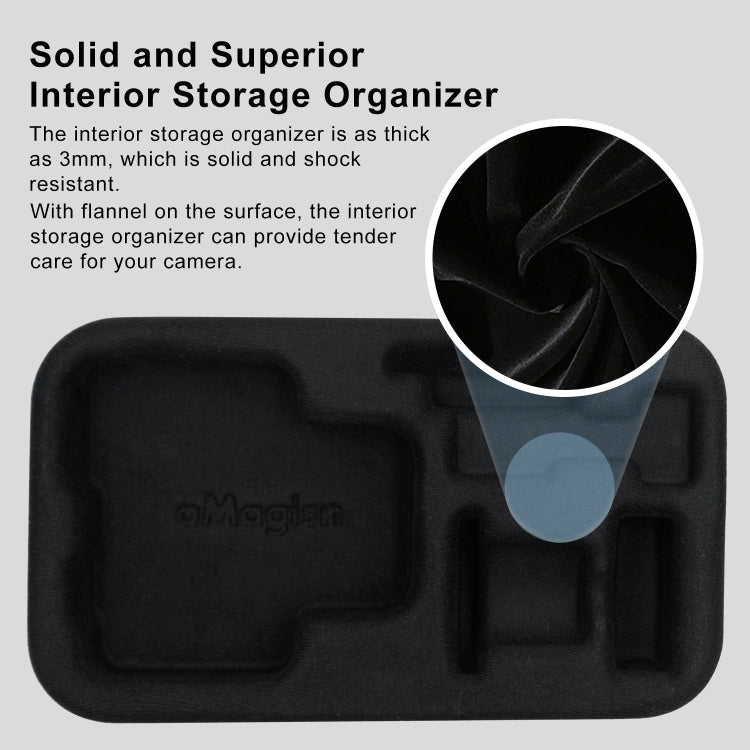 For Insta360 Flow aMagisn Small Storage Bag Protective Accessories(Deep Gray) - Case & Bags by aMagisn | Online Shopping South Africa | PMC Jewellery | Buy Now Pay Later Mobicred