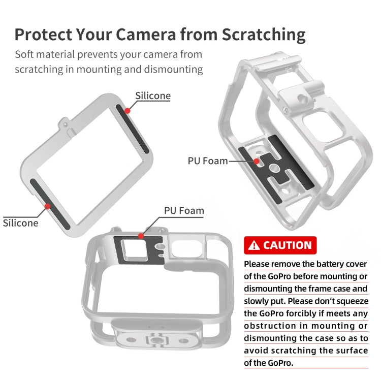 For GoPro HERO11 Black /10 Black /9 Black aMagisn Ultra-Light Metal Rabbit Cage Protection Border - free shipping - PMC TechLife - Order now!