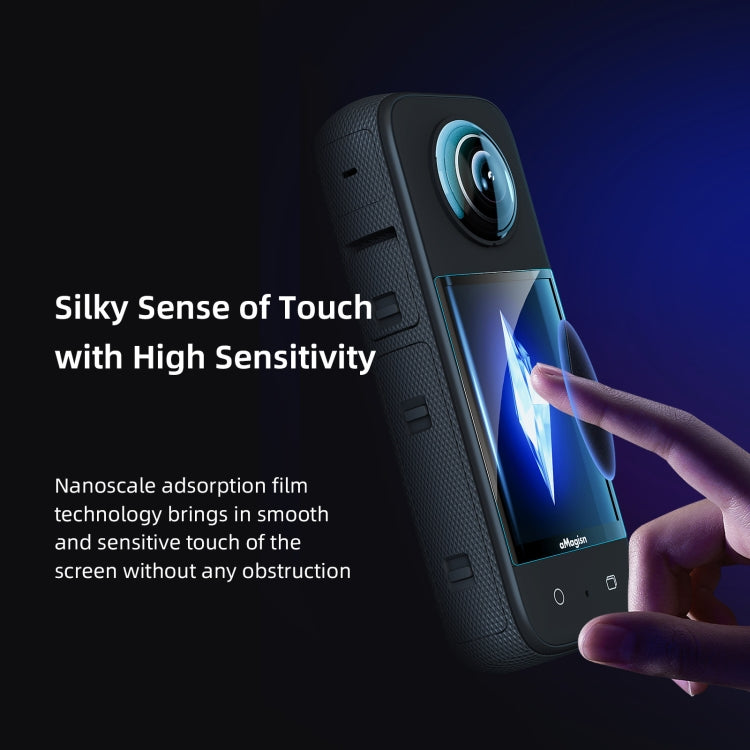 For Insta360 X3 aMagisn Screen Tempered Film Protection Sports Camera Accessories, Specification: 2sets - Protective Film & Stickers by aMagisn | Online Shopping South Africa | PMC TechLife | Buy Now Pay Later Mobicred