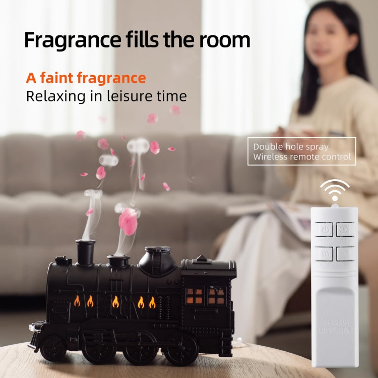 300ml Small Train Essential Oil Diffuser Humidifier With Remote Control AU Plug - free shipping - PMC TechLife - Order now!
