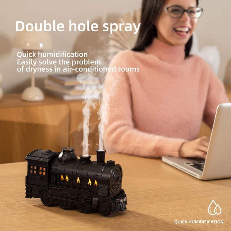 300ml Small Train Essential Oil Diffuser Humidifier With Remote Control UK Plug - free shipping - PMC TechLife - Order now!