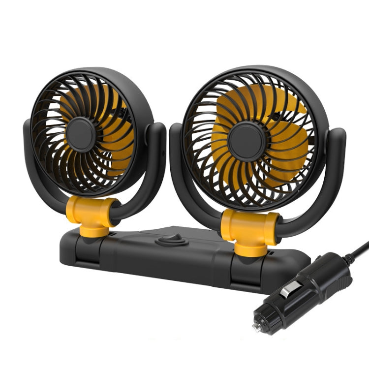 SUITU Car Foldable Cooling Fan Automobile Summer Temperature Reduction Fan, Model: Dual 12V Cigarette Lighter Energized - Heating & Fans by SUITU | Online Shopping South Africa | PMC Jewellery | Buy Now Pay Later Mobicred