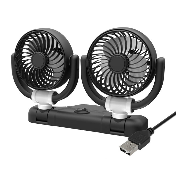 SUITU Car Foldable Cooling Fan Automobile Summer Temperature Reduction Fan, Model: Dual 5V USB Energized - free shipping - PMC TechLife - Order now!