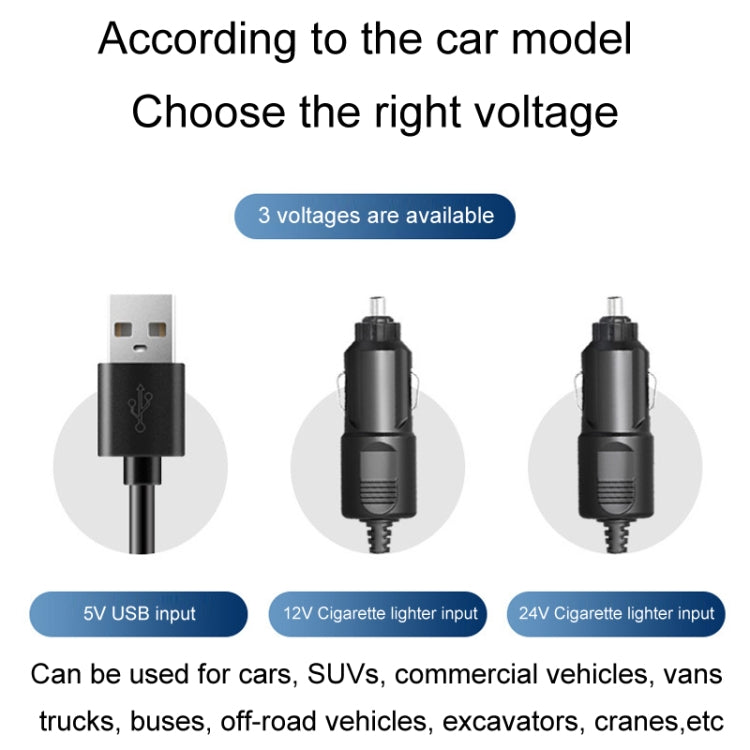 SUITU Car Foldable Cooling Fan Automobile Summer Temperature Reduction Fan, Model: Dual 24V Cigarette Lighter Energized - Heating & Fans by SUITU | Online Shopping South Africa | PMC Jewellery | Buy Now Pay Later Mobicred