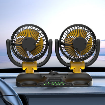 SUITU Car Foldable Cooling Fan Automobile Summer Temperature Reduction Fan, Model: Dual 12V Cigarette Lighter Energized - Heating & Fans by SUITU | Online Shopping South Africa | PMC Jewellery | Buy Now Pay Later Mobicred