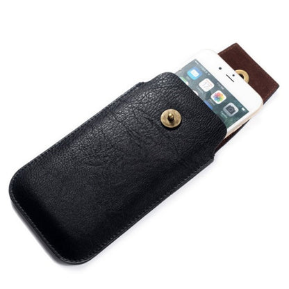 Mobile Phone Leather Waist Bag Holster Pouch S 4.7 Inch Black -  by PMC Jewellery | Online Shopping South Africa | PMC Jewellery | Buy Now Pay Later Mobicred