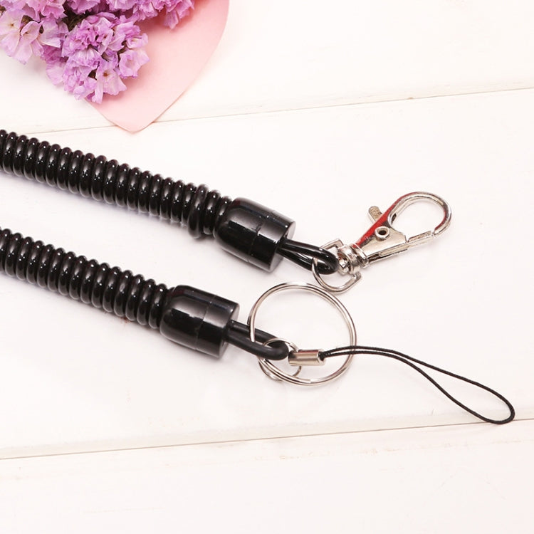 5pcs Spring Key Rope Plastic Keychain Environmentally Friendly Elastic Chain(Colorful Random Delivery) - free shipping - PMC TechLife - Order now!