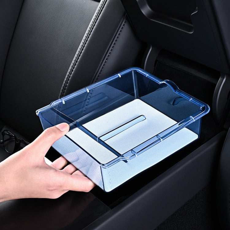 For 2023.9 Tesla Model3 Silicone Double-Layer Storage Box, Color: Pink Armrest Box - Stowing Tidying by PMC Jewellery | Online Shopping South Africa | PMC Jewellery | Buy Now Pay Later Mobicred