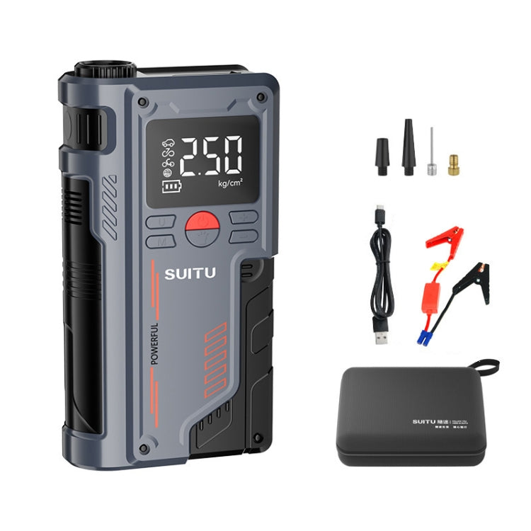SUITU ST-9631 8pcs /Set Portable Outdoor Car Battery Emergency Start Power Car Inflatable Pump, Style: Ordinary Clip - Inflatable Pump by SUITU | Online Shopping South Africa | PMC TechLife