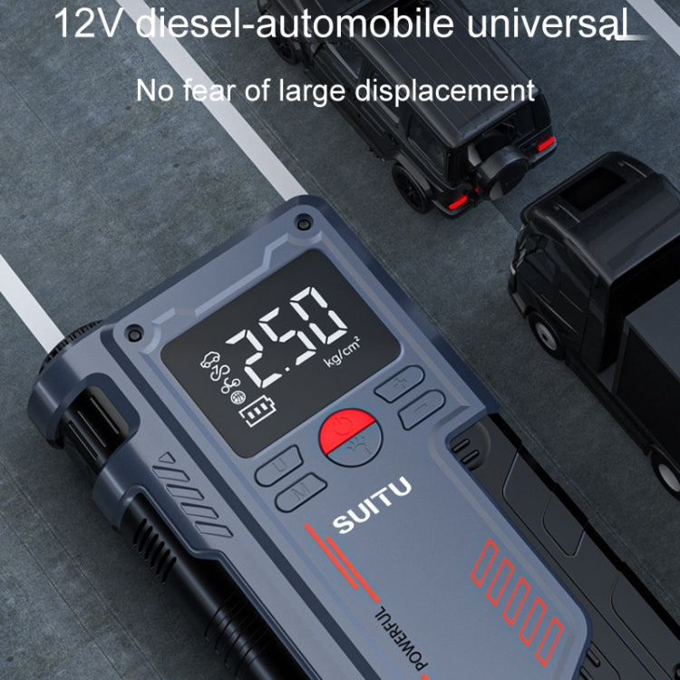 SUITU ST-9631 8pcs /Set Portable Outdoor Car Battery Emergency Start Power Car Inflatable Pump, Style: Intelligent Clip - Inflatable Pump by SUITU | Online Shopping South Africa | PMC Jewellery
