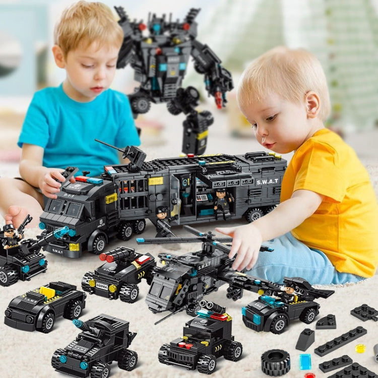 SWAT Shape Mecha Building Blocks Small Particle Assembled Educational Toys, Spec: Blackhawk SWAT 8577 - Building Blocks by PMC Jewellery | Online Shopping South Africa | PMC Jewellery | Buy Now Pay Later Mobicred