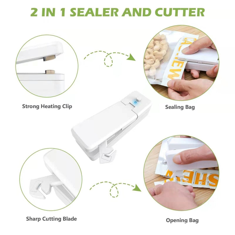 USB Charging Mini Magnetic Sealing Machine Portable Sealing Clip Food Moisture-proof Sealer(Black) - Preservation Supplies by PMC TechLife | Online Shopping South Africa | PMC TechLife | Buy Now Pay Later Mobicred