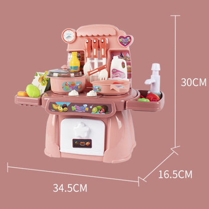 24 In 1 Childre Mini Kitchen Toys Girls Simulation Play House Cooking Kitchen Set, Model: With 14pcs Barbecue Blue - Pretend Play Toys by PMC Jewellery | Online Shopping South Africa | PMC Jewellery | Buy Now Pay Later Mobicred