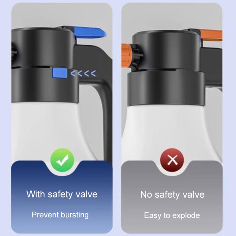 SUITU ST-6322 1.5L Car Washing Electrical Foam Sprayer Rechargeable Automobile Foam Pot(White) - Car washing supplies by SUITU | Online Shopping South Africa | PMC TechLife | Buy Now Pay Later Mobicred