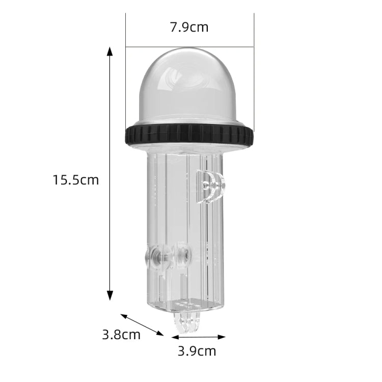 For DJI Osmo Pocket 3 BRDRC 40m Depth Waterproof Case Diving Housing Cover(Transparent Handle) - Case & Bags by BRDRC | Online Shopping South Africa | PMC TechLife | Buy Now Pay Later Mobicred