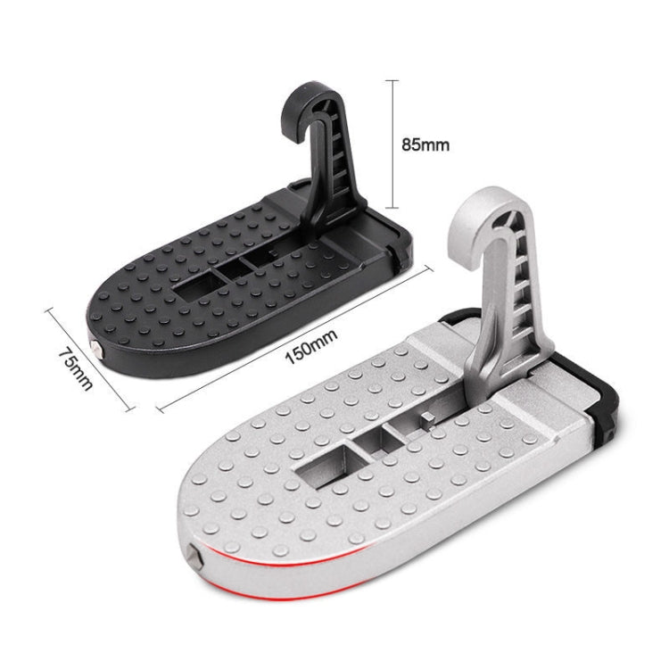 Car Hook Door Foldable Foot Pedal with Safety Hammer(Black) - Foot Pedal by PMC Jewellery | Online Shopping South Africa | PMC Jewellery | Buy Now Pay Later Mobicred