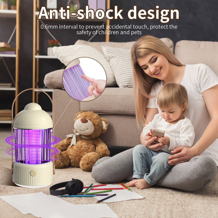 Electric Shock Type Home Night Light Mosquito Killer Outdoor Camping Lamp, Spec: 2000 mAh(Yellow) - Repellents by PMC TechLife | Online Shopping South Africa | PMC TechLife | Buy Now Pay Later Mobicred