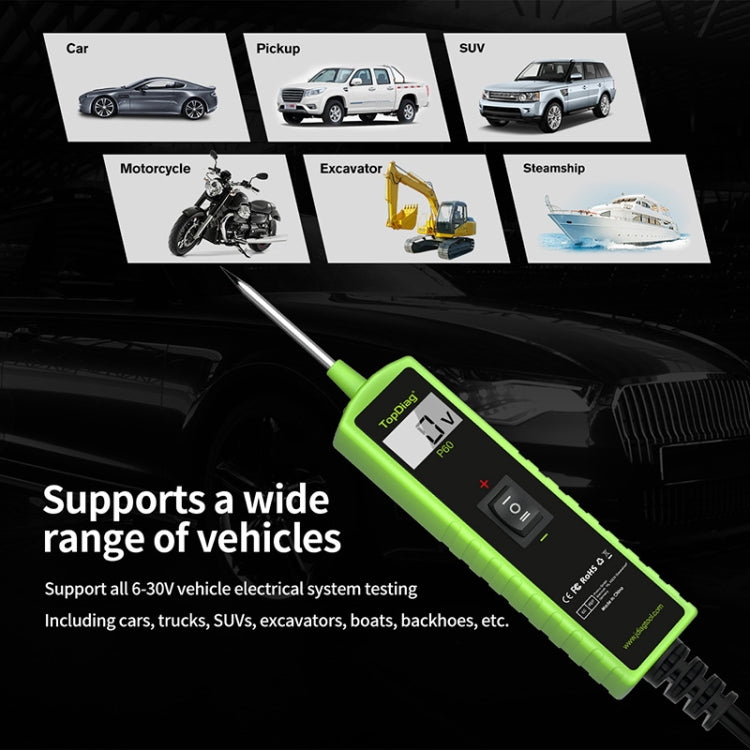 JDiag 6-30V Voltage Detector Automotive Power Circuit Diagnostic Diode(P60) - free shipping - PMC TechLife - Order now!