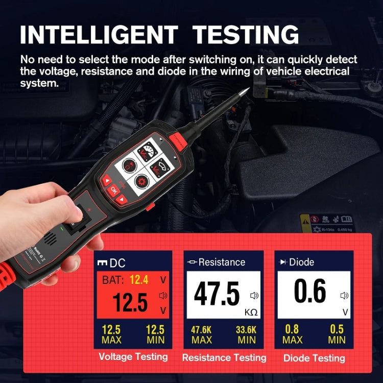 JDiag 6-30V Electrical Detector Fuel Injector Signal Detection Vehicle System Diagnosis(P150) - Electronic Test by JDiag | Online Shopping South Africa | PMC Jewellery | Buy Now Pay Later Mobicred
