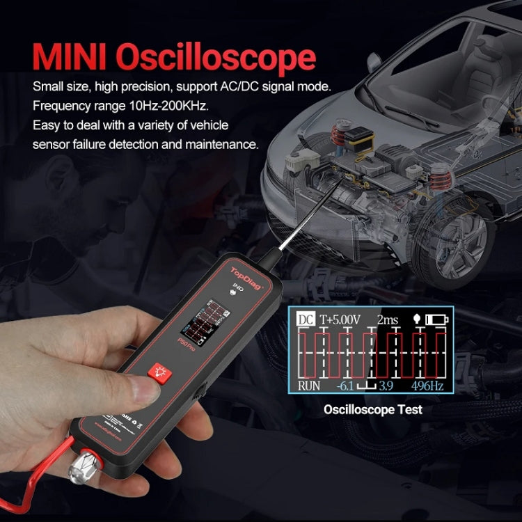 JDiag Mini Circuit Tester AC/DC Detection Multi-function Oscilloscope(P50 Pro) - Electronic Test by JDiag | Online Shopping South Africa | PMC Jewellery | Buy Now Pay Later Mobicred