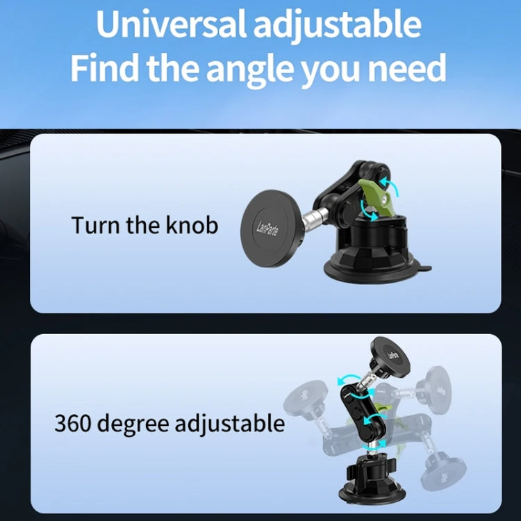 Lanparte Magnetic Car Phone Holder Adjustable Suction Cup Navigation Stand RBA-M01NLB - free shipping - PMC TechLife - Order now!