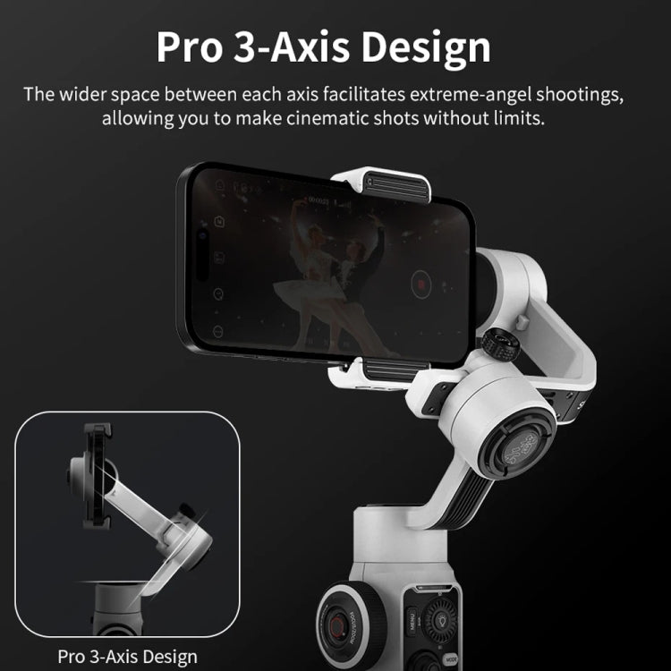 ZHIYUN Smooth 5S 3-Axis Smartphone Handheld Gimbals Stabilizer, Spec: Combo White - Handheld Gimbals by ZHIYUN | Online Shopping South Africa | PMC Jewellery