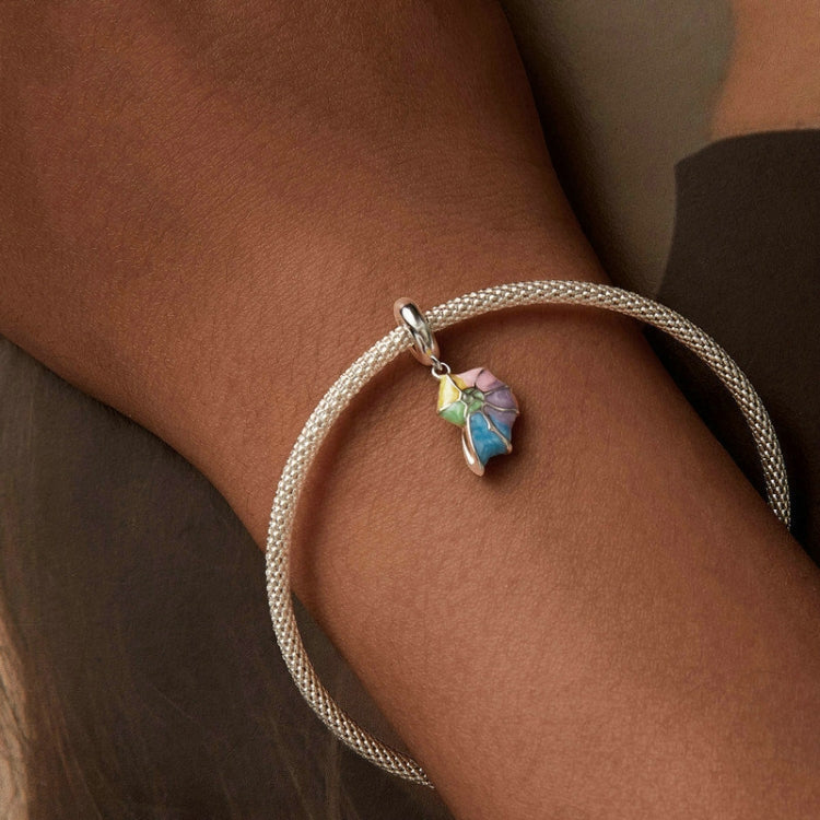 S925 Sterling Silver Neon Color Conch Bracelet Beaded(SCC2709) - Jewelry Accessories by PMC Jewellery | Online Shopping South Africa | PMC Jewellery