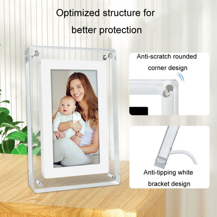 5 Inch HD Digital Photo Frame Crystal Advertising Player 1080P Motion Video Picture Display Player(EU Plug) - 1.5-7.0 inch by PMC TechLife | Online Shopping South Africa | PMC TechLife | Buy Now Pay Later Mobicred
